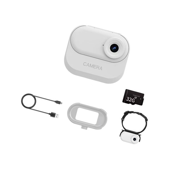 AOOOWER Adjustable Pet Collar Camera 1080P Video Magnetic Power For Indoor Outdoor Activity