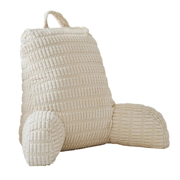 AOOOWER Adult Reading Pillow With Arms And Pockets for Bed Sofa Chair Backrest Cushion