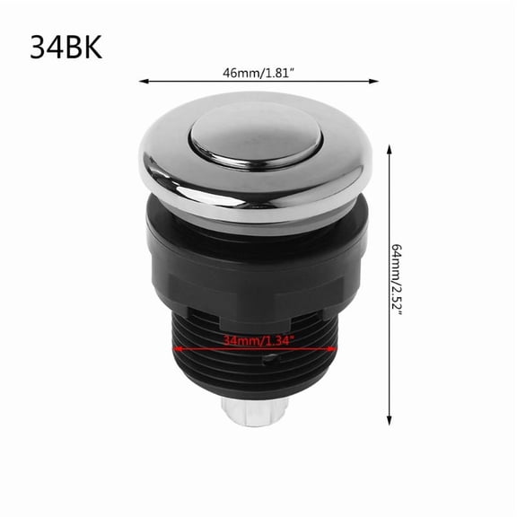 AOOOWER Air Pressure Switch On Off Push Button For Bathtub Garbage Disposal for Whirlpoo