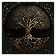 AOOOWER Altar Cloth Tarot Mat Table Cloth Square Alter Wiccan Spiritual Alter Cloth Life Tree 50x50cm/75x75cm