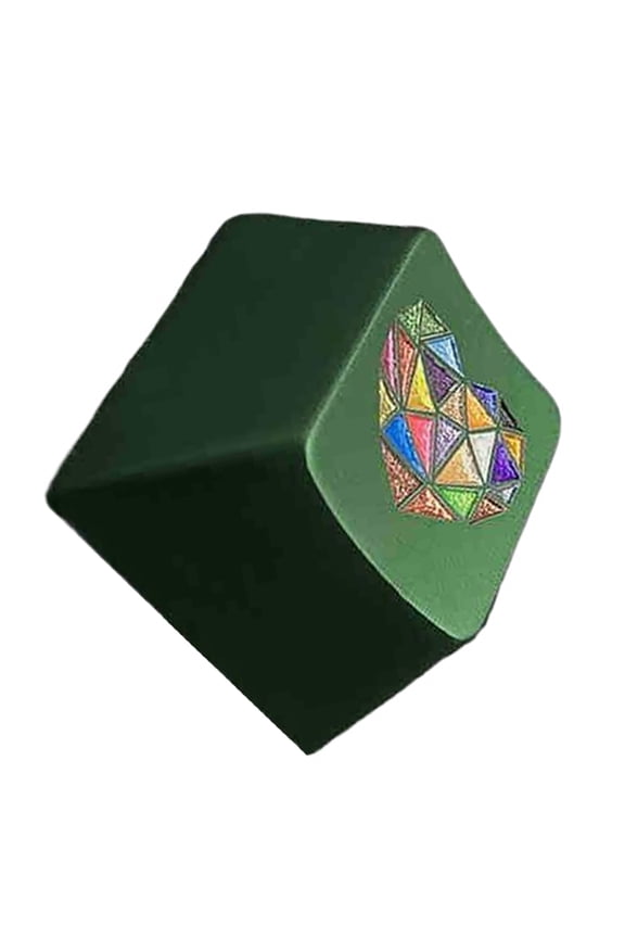 Aluminium Alloy Colorful Heart Keycap Original Profile for Mechanical Keyboards