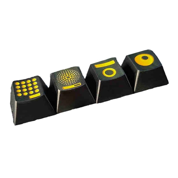 AOOOWER Aluminum Alloy Keycaps Enamel Coating for Personalizing Mechanical Keyboards