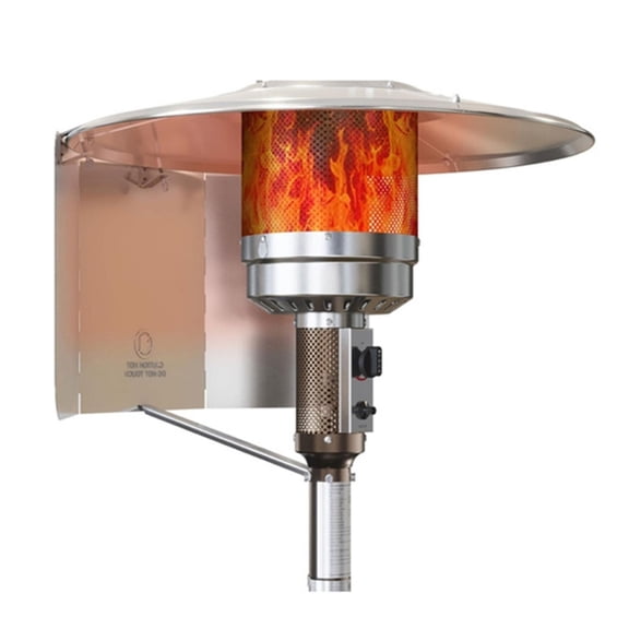 AOOOWER Aluminum Windbreak Fit for Gas Outdoor Heater Quick Assembly Lightweight Design
