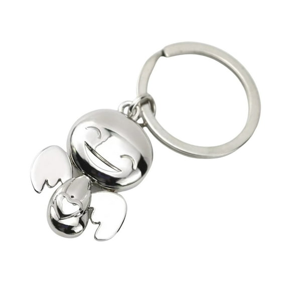 AOOOWER Angel Keyring and Purse Charm Sturdy Metal Angel Charm Hanging Ornament for Keychains or Handbag Decorations