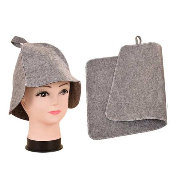 AOOOWER Anti Heat Sauna Hat Bath Shower Cap Breathable Russian Style Hair Turban Quickly Towel Drying Hats Vaporarium Accessory