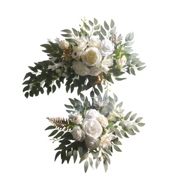 AOOOWER Artificial Flower Swag for Wedding Ceremony Sign Wedding Arch ...