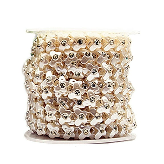 AOOOWER Artificial Pearls Beads String Chain Craft Pearls String for Party Wedding Jewelry Making Decoration