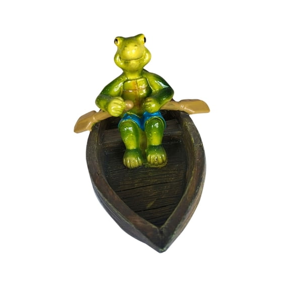 AOOOWER Artistic Floating Turtles Frogs Boating Weather Resistant Decoration Suitable For Fish Pools Yard And Desktop Displays