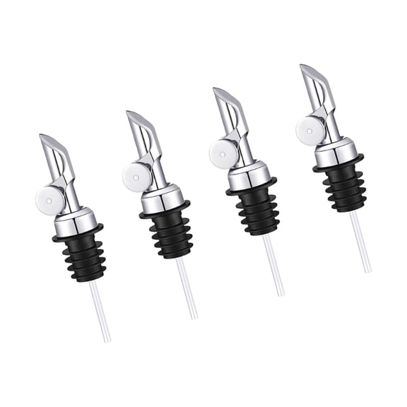 AOOOWER Auto Close Wine Pour Spouts With Drips Proof Design Rusts Resistant Nonrust Steel Suitable For Liquor Bottles