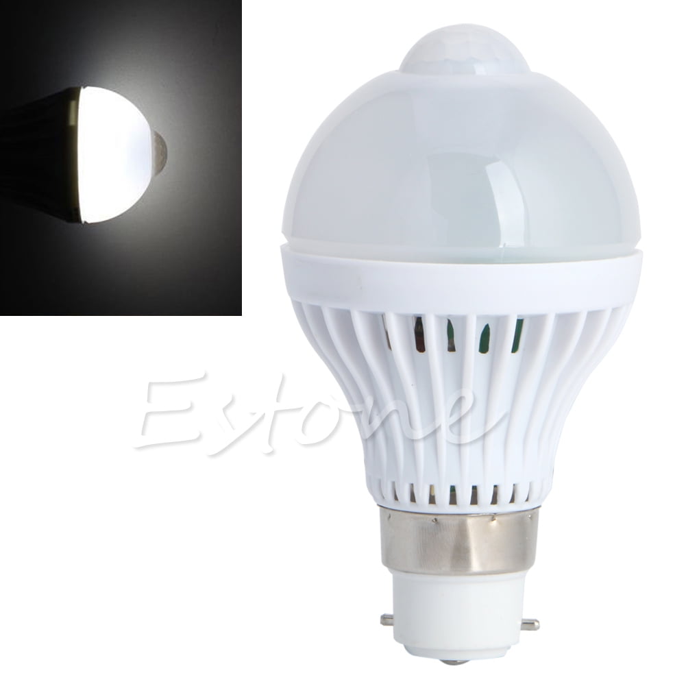 AOOOWER B22 110V/220V 18LED Infrared Human Motion Bulb PIR Sensor Energy Saving Light 5W