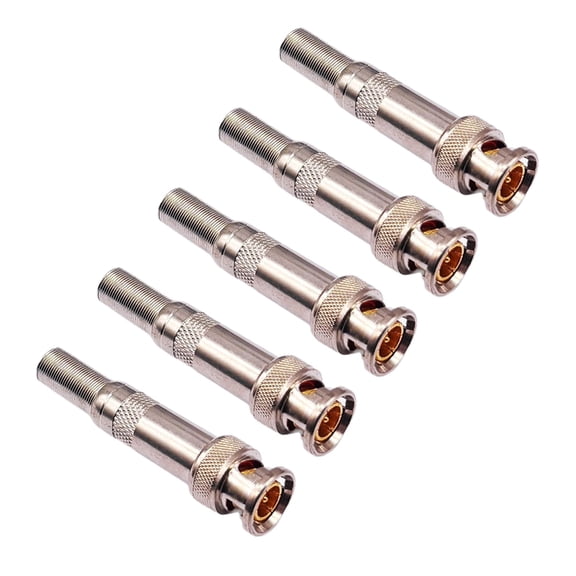 AOOOWER BNC Male Connector Compression Connector Screw On for CCTV Camera Compression Fitting Accessories