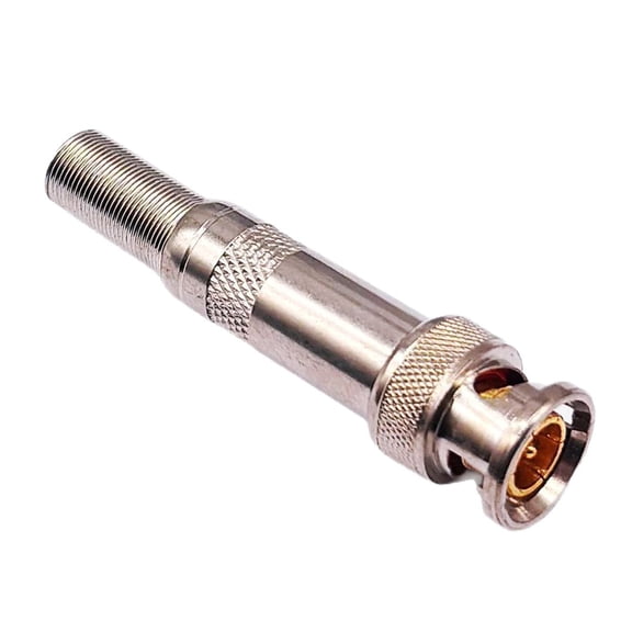 AOOOWER BNC Male Connector Compression Connector Screw On for CCTV Camera Compression Fitting Accessories