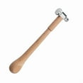 thumbnail image 1 of AOOOWER Ball Peen Hammer with Wooden Handle and Shock Reduction Grip for Metal Rivet, 1 of 16
