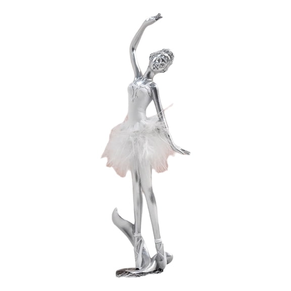 AOOOWER Ballet Dancer Resins Figurine Sculpture for Artistics Home Book Shelf Decoration