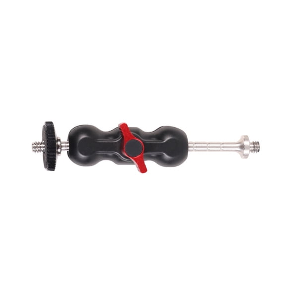 AOOOWER Ballhead Arm Super Clamp Cameras Mount Double BallHead Adapter for Camera Rig