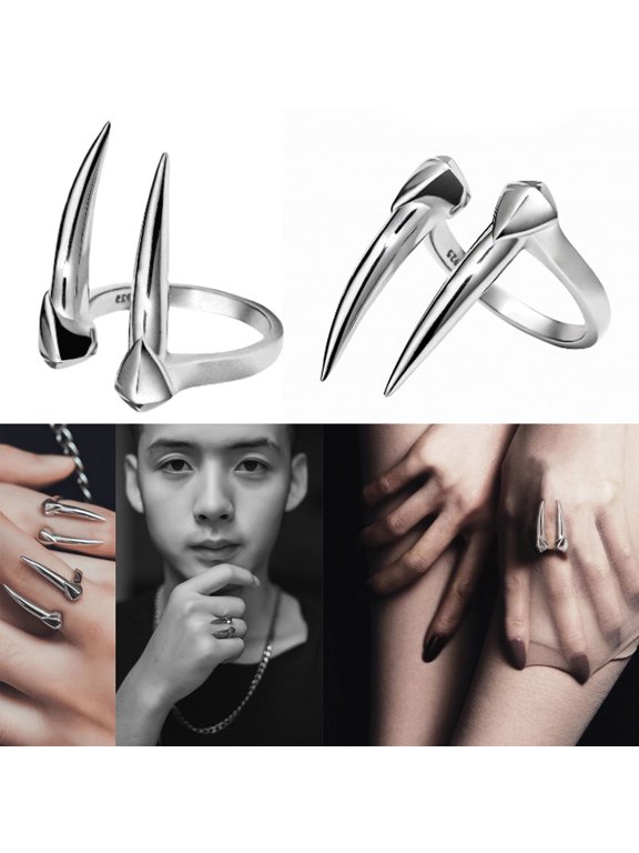Beast Fangs Vintage Ring Flexible Ring Jewelry Gifts For Him Her for Minimalism