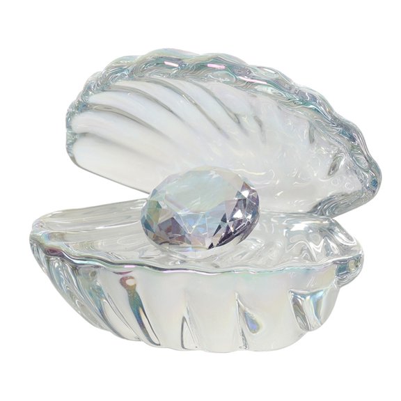 AOOOWER Beautiful Handcrafted Crystal Shell Figurine Decorative Seashells Decoration For Modern Home Interior Designs