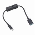 thumbnail image 1 of AOOOWER Bidirectional USB C Host OTG Cable 15/30cm Fast Speed 5Gbps Transfer For Printers Flash Drive 56Ohm Resistors, 1 of 9