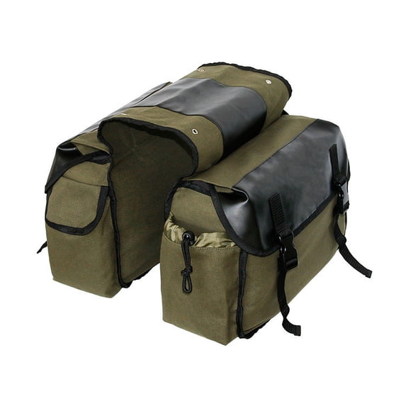 AOOOWER Bike Luggage Carrier Pannier Rack Bag Bike Saddle Bag with Waterproof Rain Cover