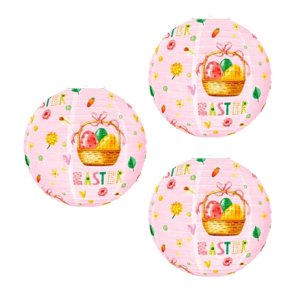 AOOOWER Bright Easters Paper Lanterns Decoration for Celebrating with Family and Friend