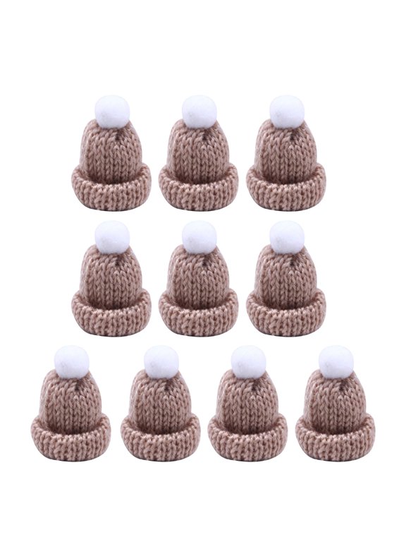 Bundle of 10 Mini Knitted Hats Clothing Accessories and Children Hair Accessory