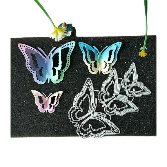 AOOOWER Butterflies Embossing Die Cuts for Card Making DIY Paper Craft
