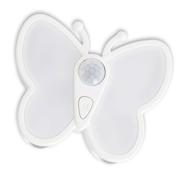 AOOOWER Butterfly Shape LED Night Lamp Motion and Light Sensors Light with 2 Color