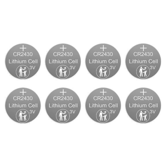 AOOOWER CR2430 3V Button Cell Battery 285mAh Lithium Coin Cell for Watch Alarm Clock Small Electronics Easy to Repalce
