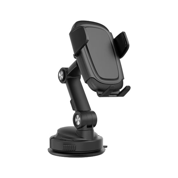 AOOOWER Car Cell-Phone Mount Cradles Extendable Holder Powerful Clamp Sucker Cup Bracket