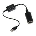 thumbnail image 1 of AOOOWER Car Cigarette Lighter Socket USB 5V to 12V Step Up Cable Inverter Converter, 1 of 11