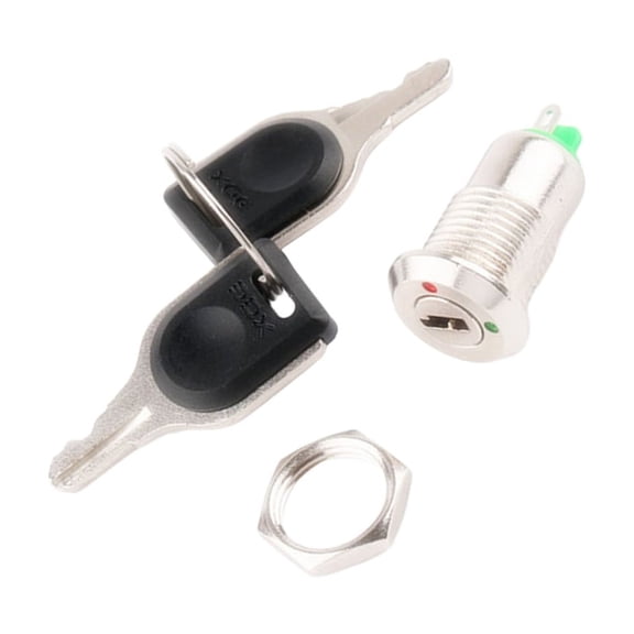 AOOOWER Car Locking Key On/Off 12mm Panel Cutout 3A 250V Capacity for Electrical Systems