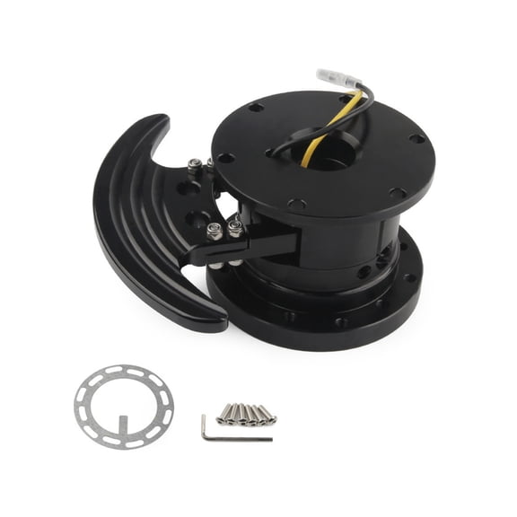 AOOOWER Car Steering Wheel Quick Release Hub Adapter Body Push-pin Security Prevents Premature Unlocking Removable Snap Off Kit