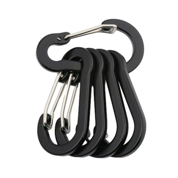 AOOOWER Carabiner Clips, 5Pcs Carabiner Hook Spring Clip for Gym Camping Hiking Outdoors