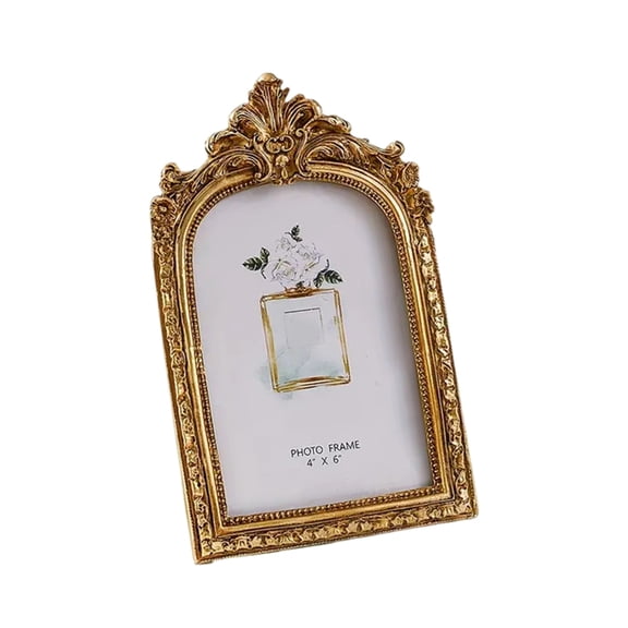 AOOOWER Carved Resins Pictures Frame With Arched Design For Family Photos
