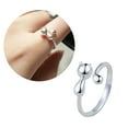thumbnail image 1 of AOOOWER Cat Opening Rings Adjustable Finger Rings Eye Catching Crochet Rings Alloy Material Tension Regulator Tool Gift for Cat, 1 of 17