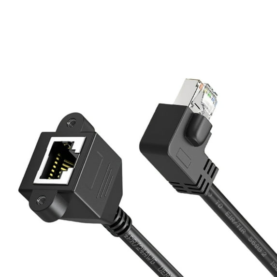 AOOOWER Cat6 RJ45 Extension Cable Multiple Direction Shielded Adapter Stable Networking