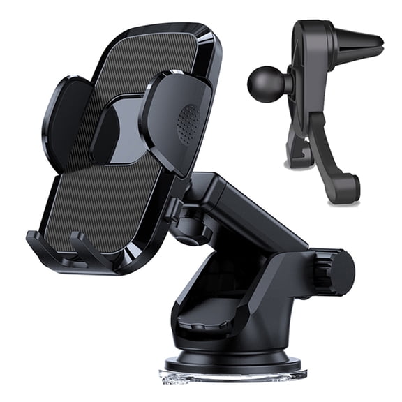 AOOOWER Cell Phone Holder for Car Dashboard Windshield Air Vent Smartphone Firmly Clip