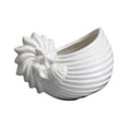 thumbnail image 1 of AOOOWER Ceramic Conch Shape Candle Tray Easy Cleaning Coastal Theme Succulents Pot Decors, 1 of 10
