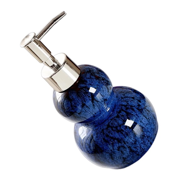 AOOOWER Ceramic Soap Dispenser for Bathroom Kitchen Shower Gourd Shaped Decorative