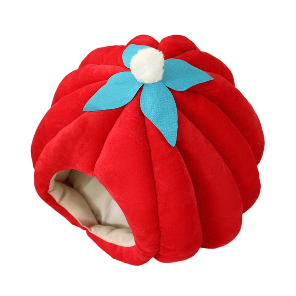 AOOOWER Charm Pumpkins Cats Nest Winter Warmth Cats House Indoor Outdoor Pet Homes