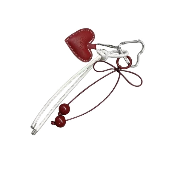 AOOOWER Cherry Wrist Keychain Student Key Management Fashionable Key Accessory Bowknot Key Jewelry for Youthful Women and Girls