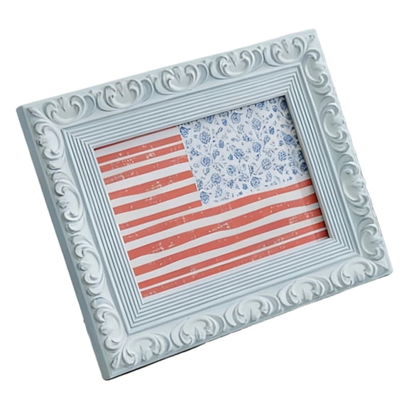 AOOOWER Classical Ornate Wooden Photo Frame Handcrafted Rectangular Carved Picture Frame For Oil Paintings Desktop Decors