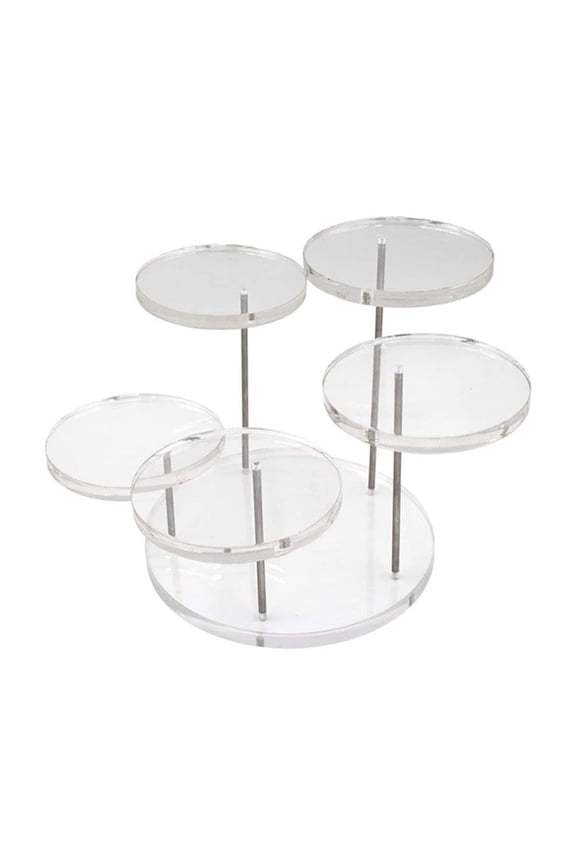 Clear/Black Acrylic Jewelry Display Shelf Jewelry Collection Showcase Organizer Stylish Practical Rings Accessory Stand