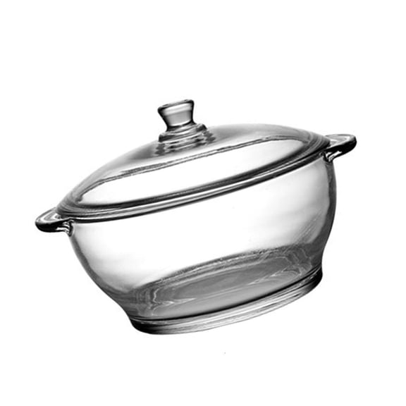 AOOOWER Clear Microwave Glass Bowl for Soup and Porridge, Reheating Casserole Bowl for Regular Serving Tasks Daily Use