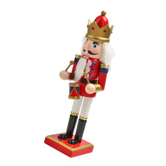 AOOOWER Collectible Wood Nutcrackers 25cm Tabletop Figurine Stylish Desktop Decoration