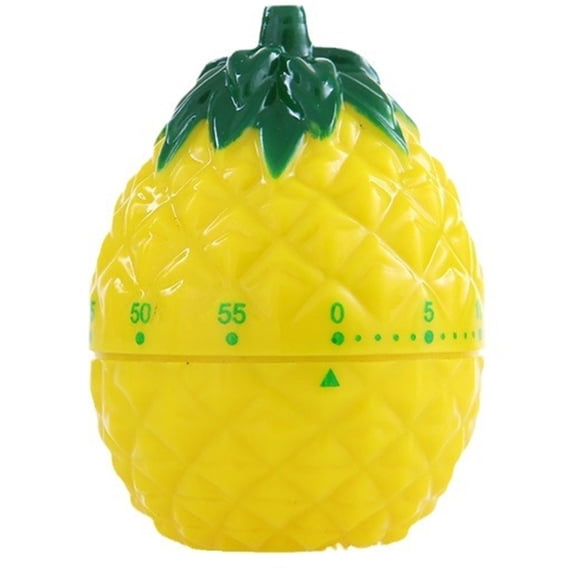 AOOOWER Colorful Pineapple Shape Timer Manual Wind-Up Cooking Alarm Clock Kitchen Tool