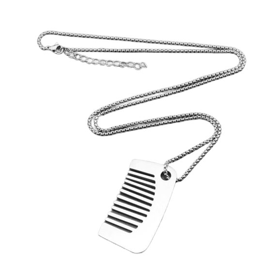 AOOOWER Comb Pendant Necklace String Necklace Distinctive Accessories for Fashion Lover
