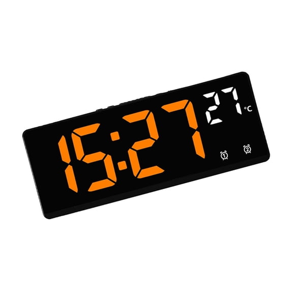 AOOOWER Contemporary Electronic Clock with Easy Operations Features Alarm Temperature and Calendar Functions