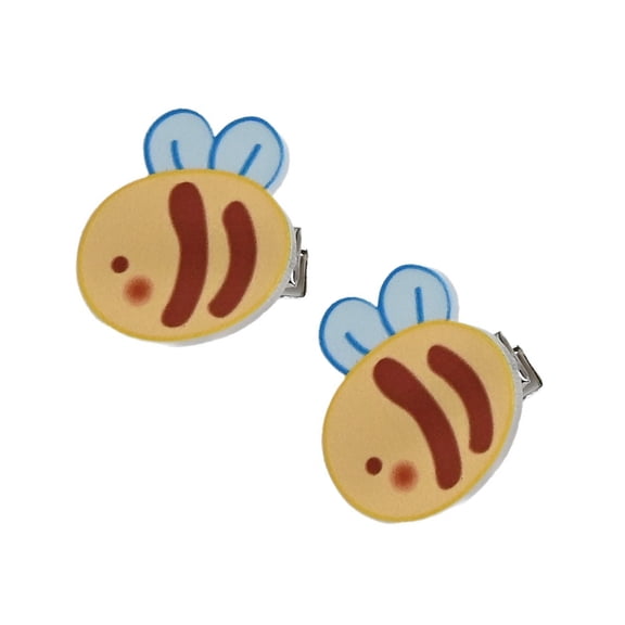 AOOOWER Contemporary Honeybee Shaped Hair Clip Fashion Accessory Kids Acrylic Hairpin