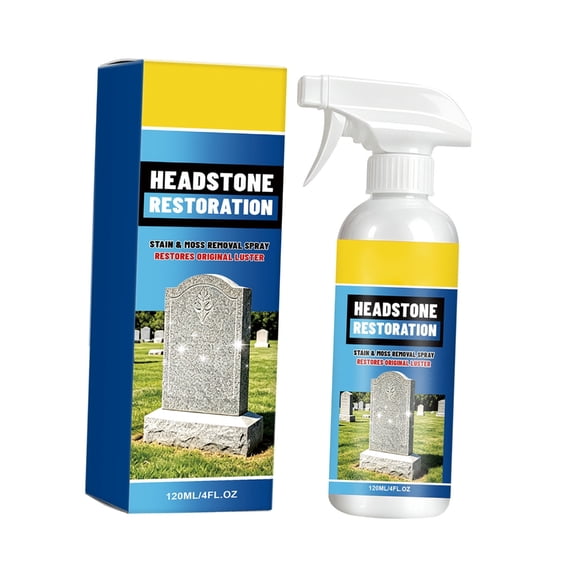 AOOOWER Convenient 120ml Grave Stone Cleaner Restoration Solution For Gentle Powerful